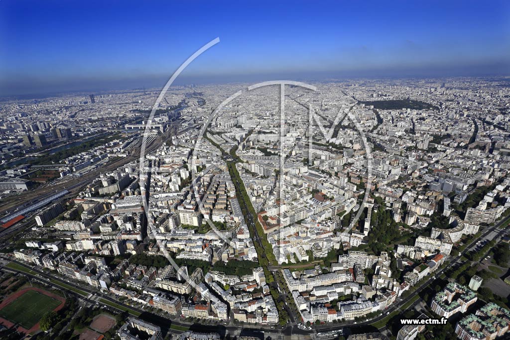 Photo arienne de Paris 12e arr. (Quartier du Bel-Air)