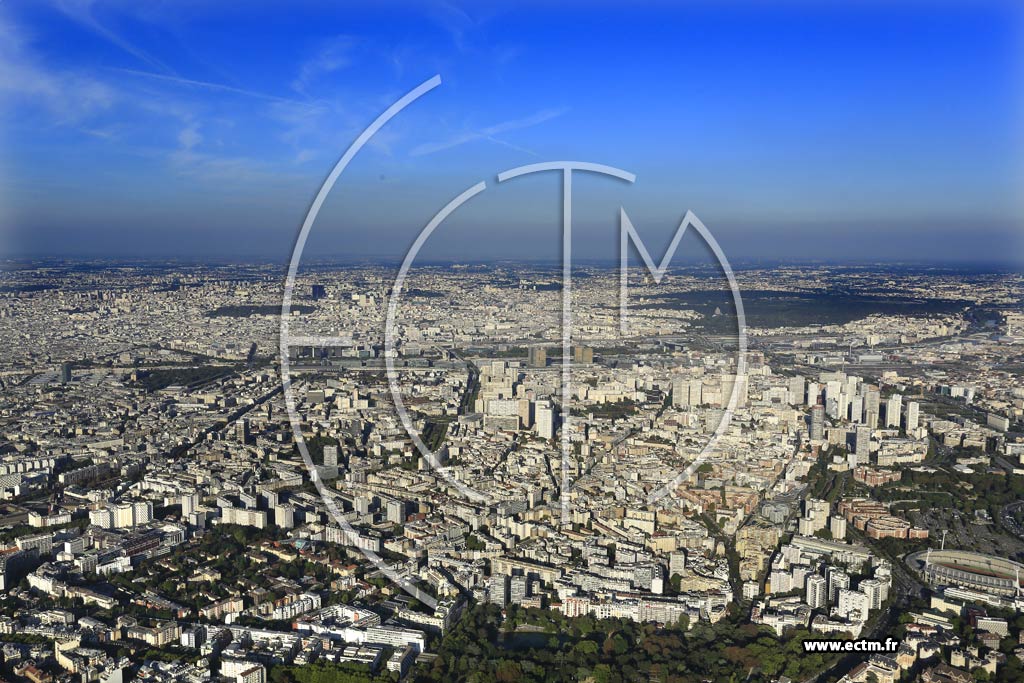 Photo arienne de Paris 13e arr.