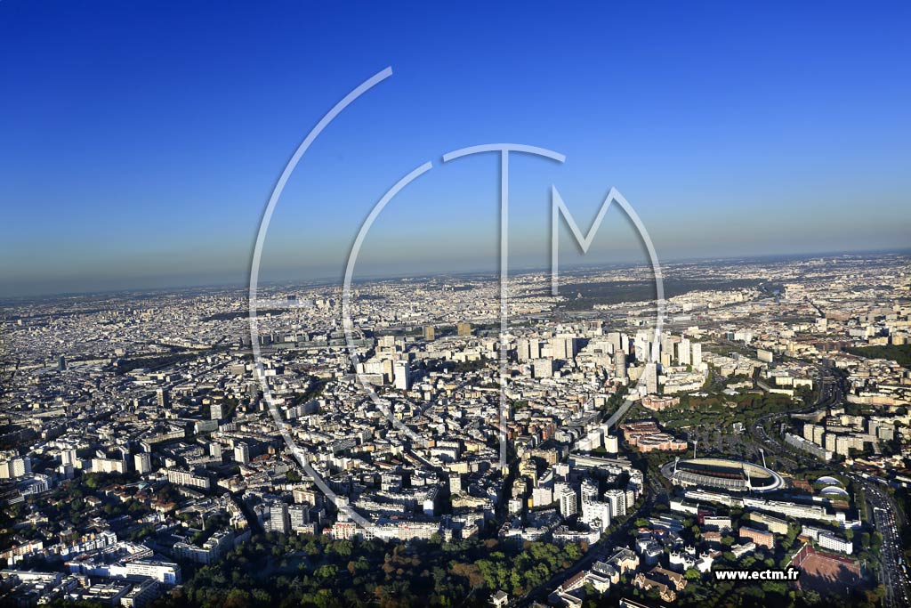 Photo arienne de Paris 13e arr.
