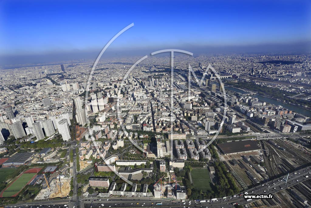 Photo arienne de Paris 13e arr.