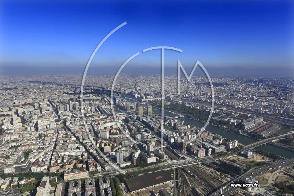 Photo arienne de Paris 13e arr.