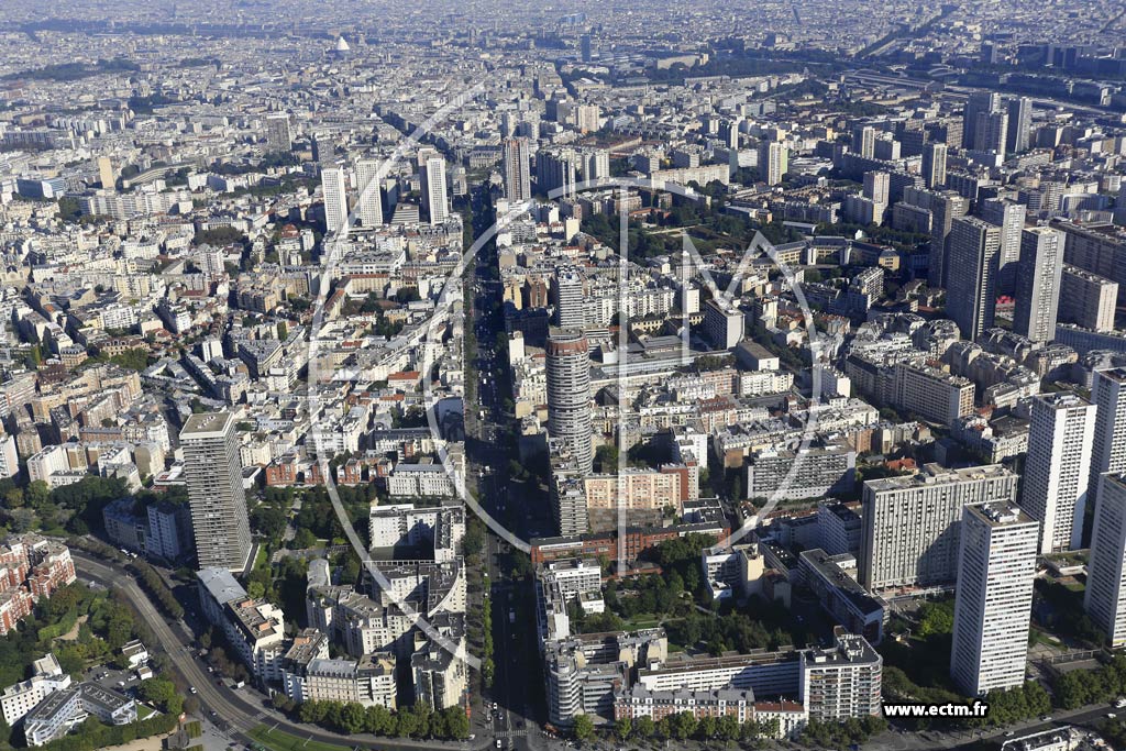 Photo arienne de Paris 13e arr. (Avenue d'Italie)