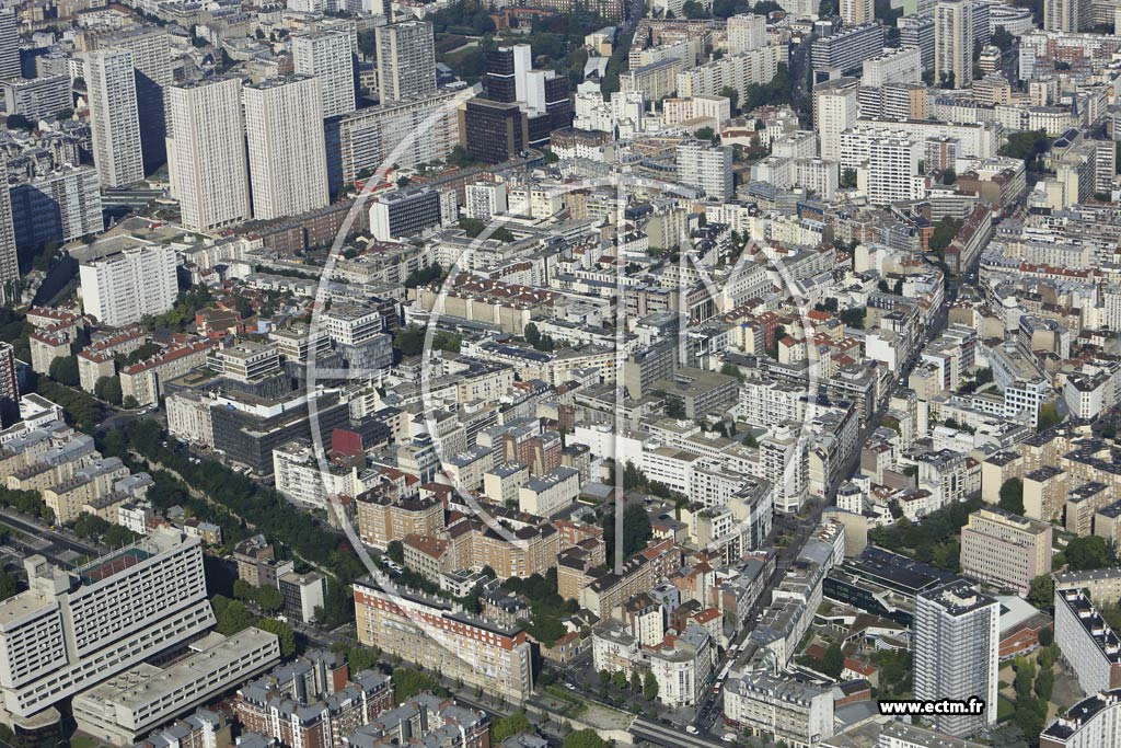 Photo arienne de Paris 13e arr. (Quartier de la Gare)