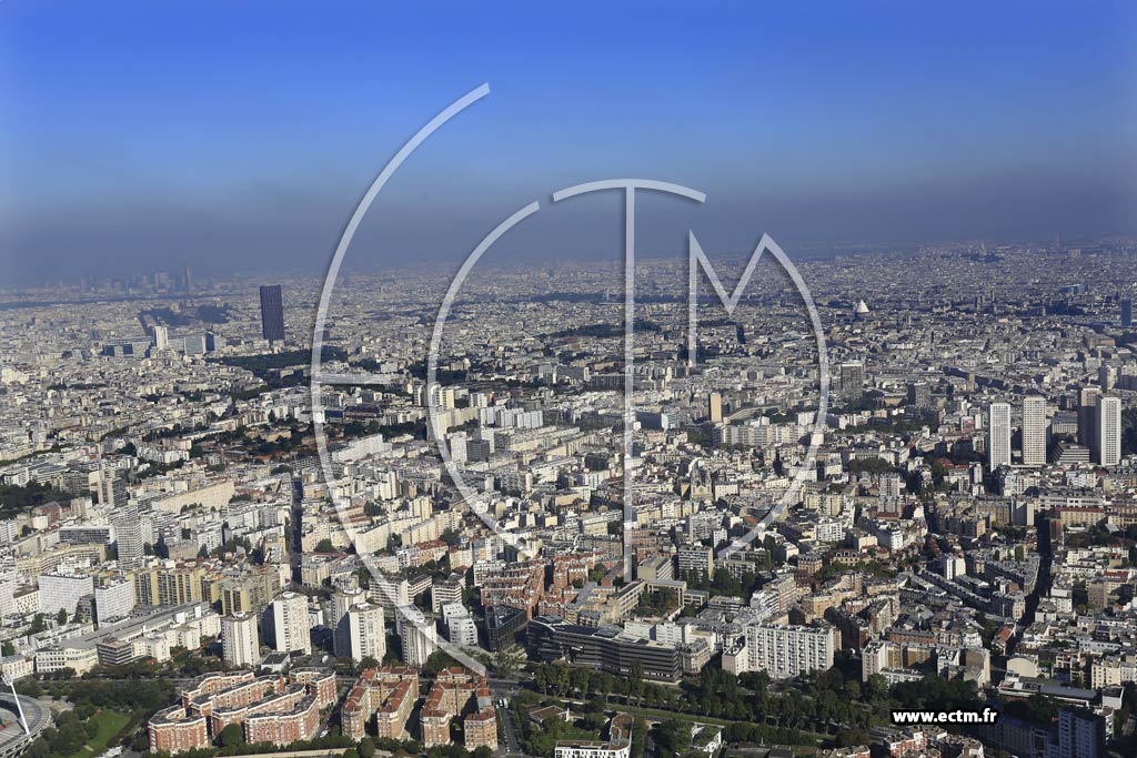 Photo arienne de Paris 14e arr.