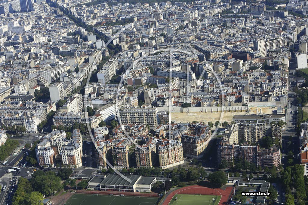 Photo arienne de Paris 14e arr. (Quartier du Parc Montsouris)