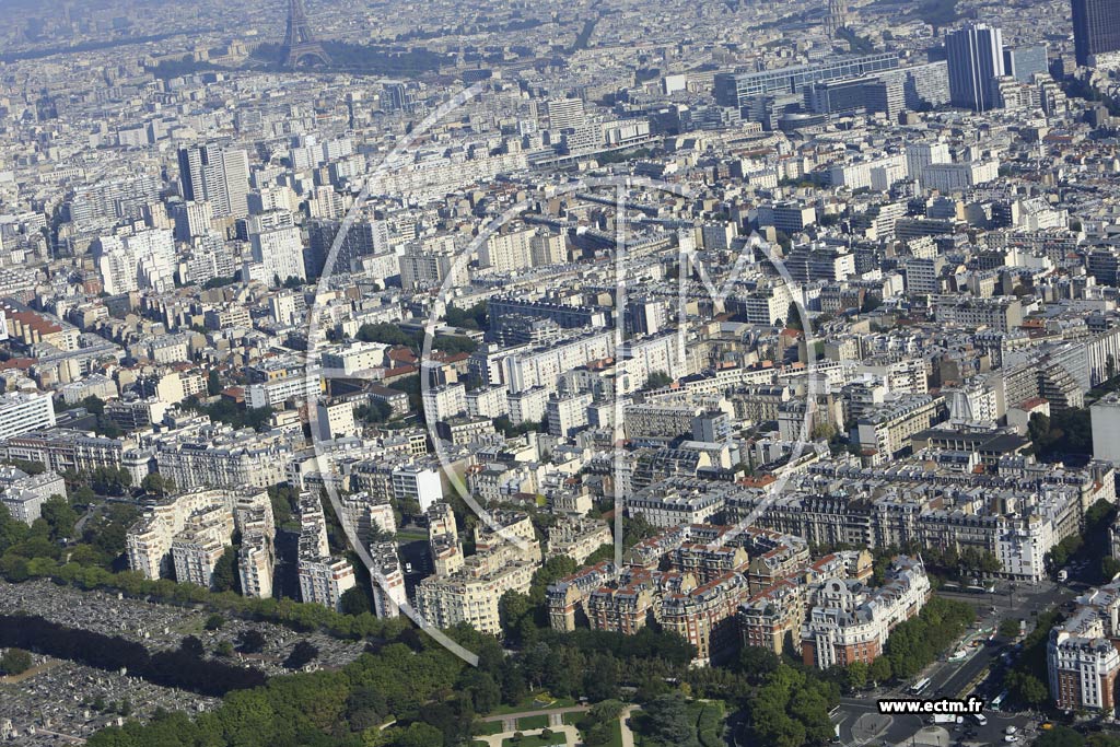 Photo arienne de Paris 14e arr. (Quartier du Petit Montrouge)