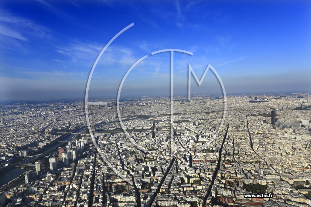 Photo arienne de Paris 15e arr.