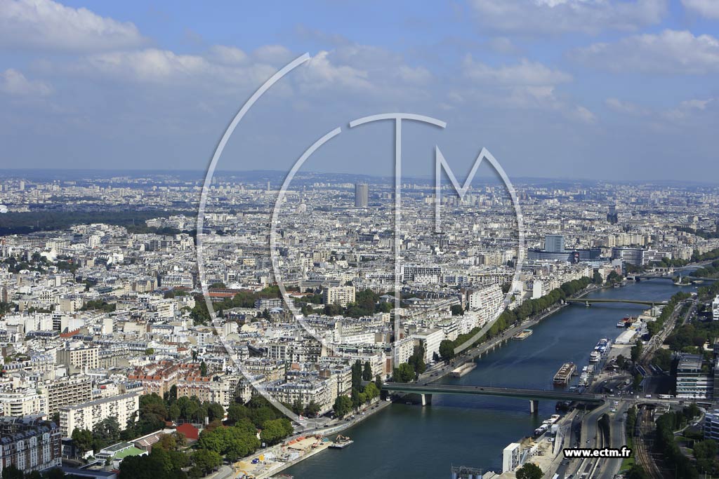 Photo arienne de Paris 16e arr. (Auteuil)