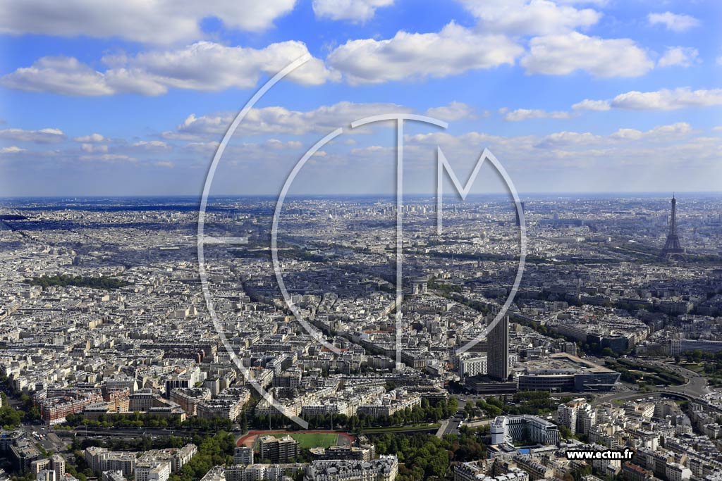 Photo arienne de Paris 17e arr.