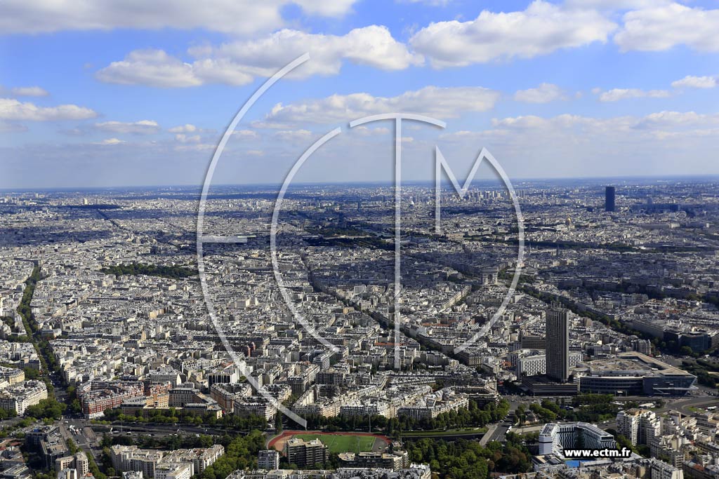Photo arienne de Paris 17e arr.