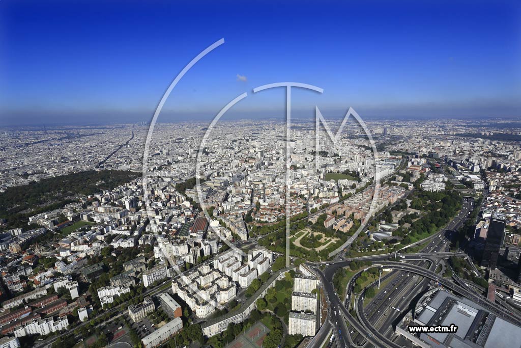 Photo arienne de Paris 20e arr. (Quartier de Charonne)