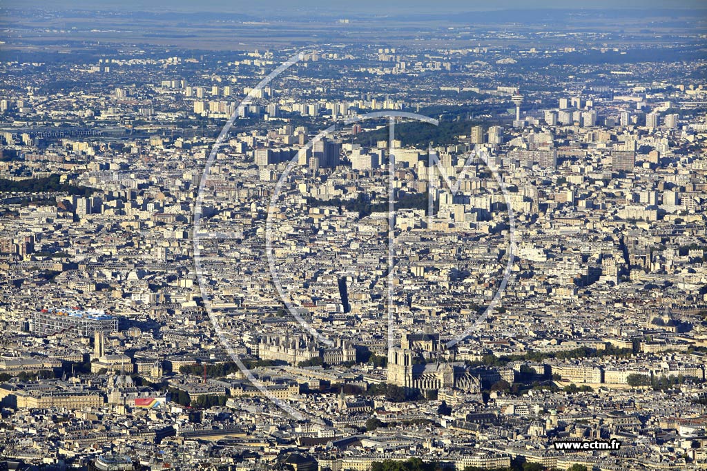 Photo arienne de Paris 6e arr. (Quartier de l'Odon)
