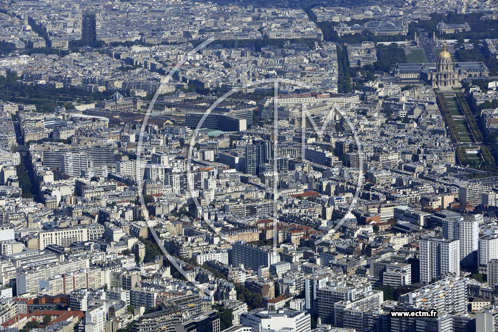 Photo arienne de Paris 7e arr. (cole Militaire)