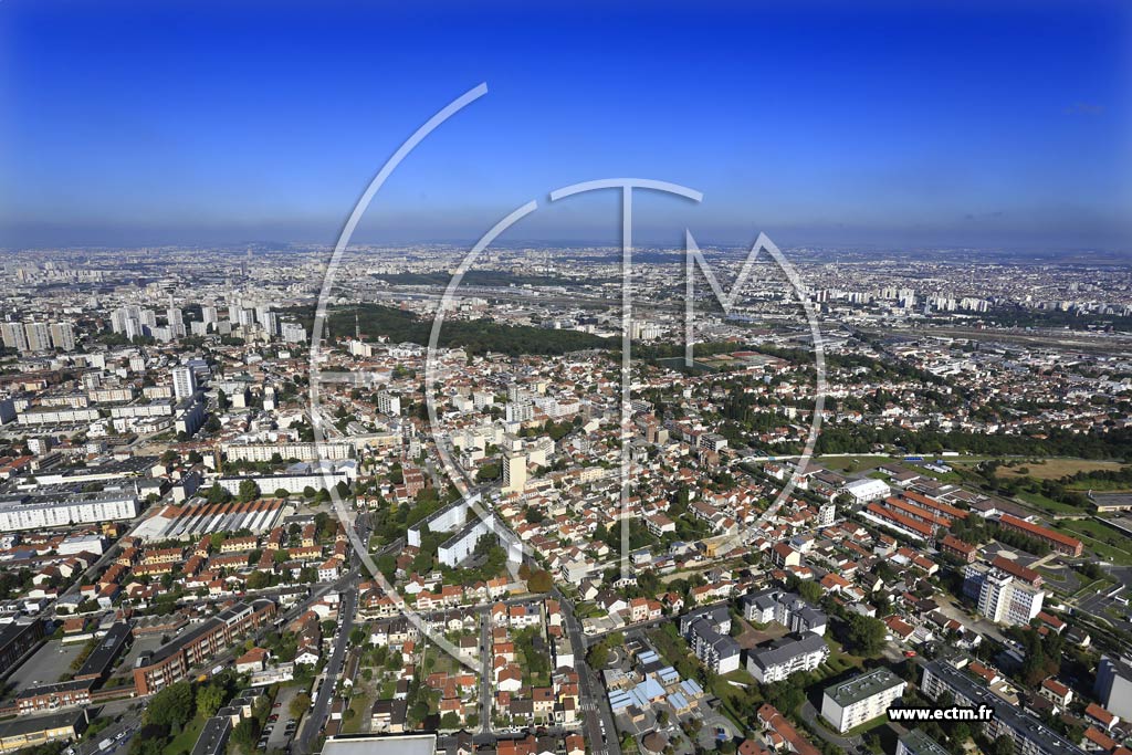 Photo arienne de Romainville (Quartier des Grands-Champs)
