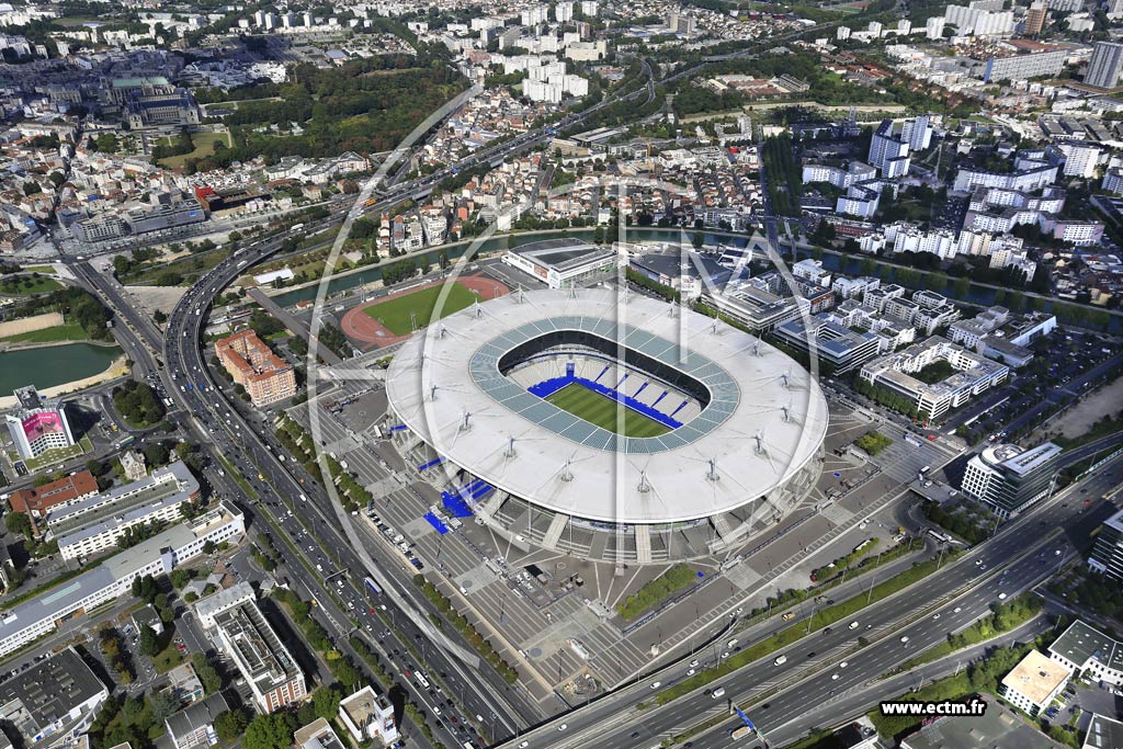 Photo arienne de Saint-Denis (Stade de France)