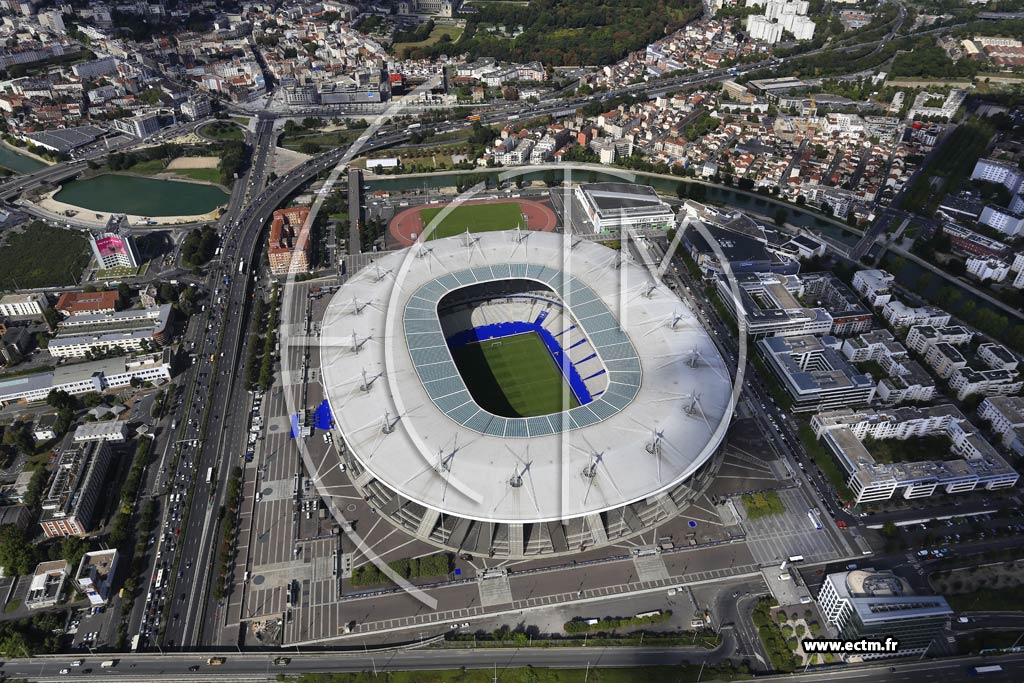 Photo arienne de Saint-Denis (Stade de France)