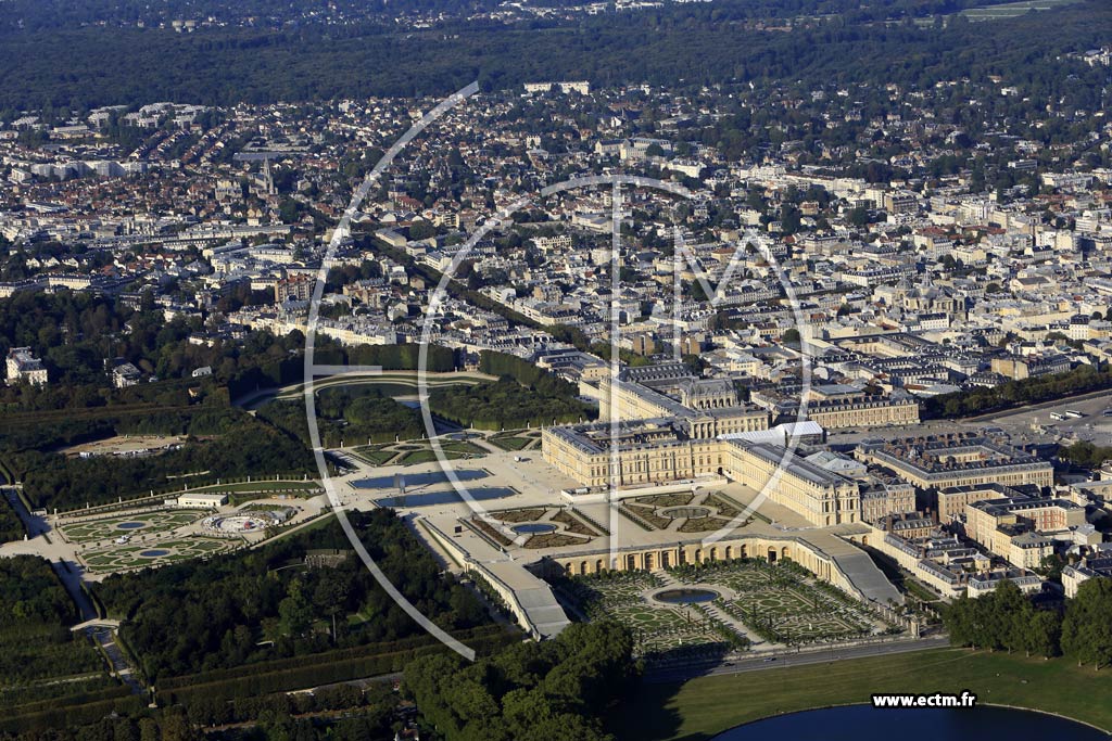 Photo arienne de Versailles (Chteau de Versailles)