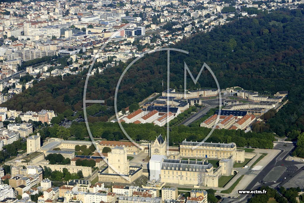 Photo arienne de Vincennes (Chteau de Vincennes)