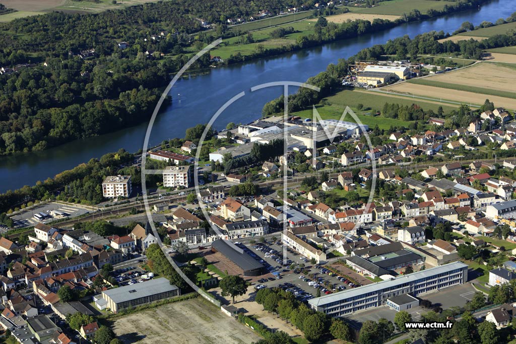 Photo arienne de Bonnires-sur-Seine (Quartier de l'Avenue de la Rpublique)
