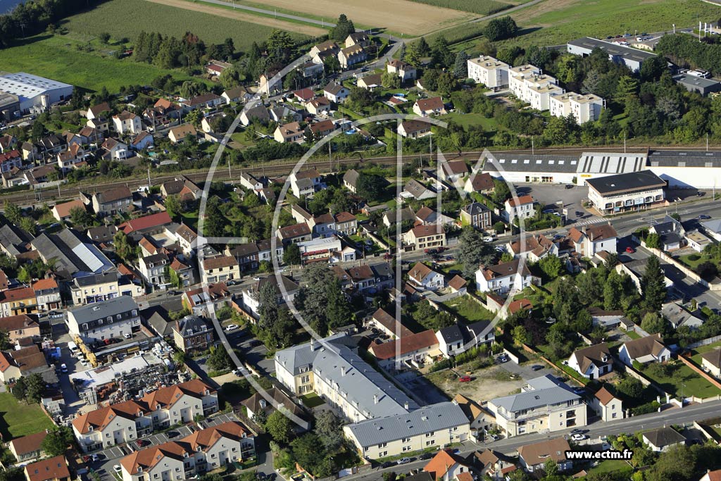 Photo arienne de Bonnires-sur-Seine (Quartier de l'Avenue de la Rpublique)