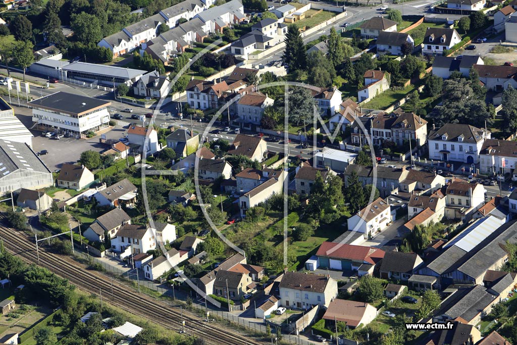 Photo arienne de Bonnires-sur-Seine (Quartier de l'Avenue de la Rpublique)