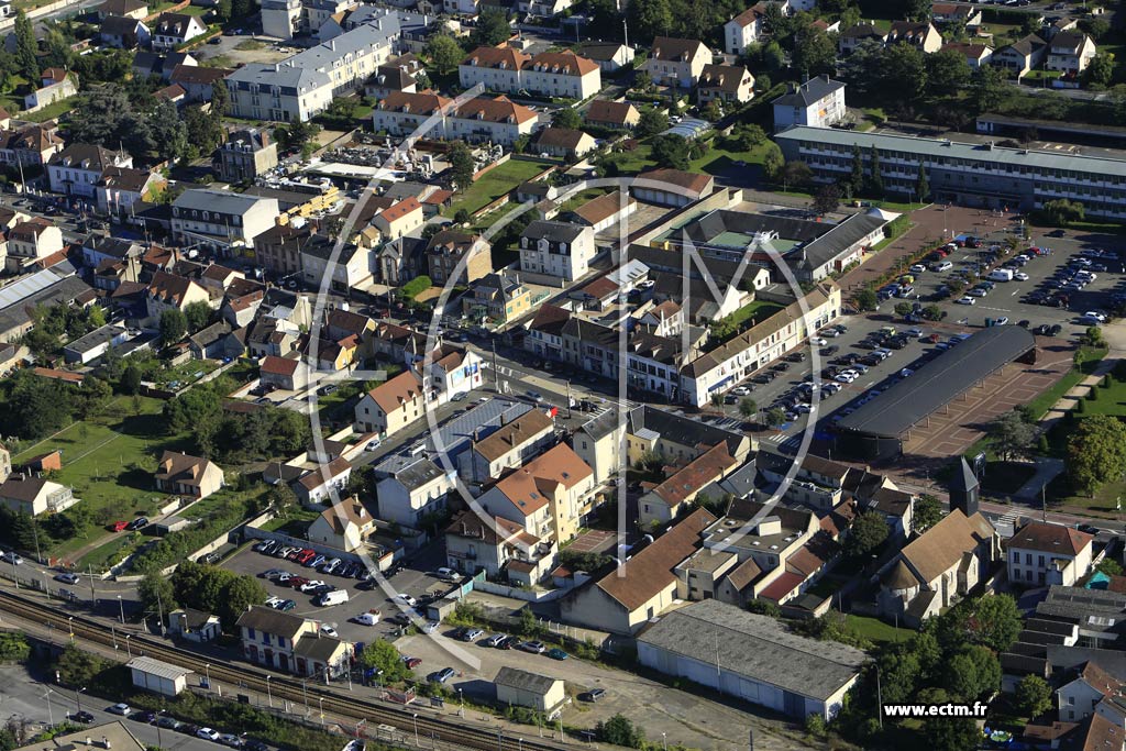 Photo arienne de Bonnires-sur-Seine (Quartier de l'Avenue de la Rpublique)