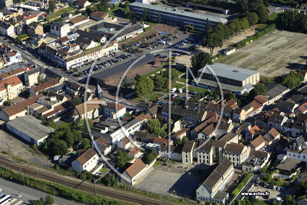 Photo arienne de Bonnires-sur-Seine (Quartier de l'Avenue de la Rpublique)