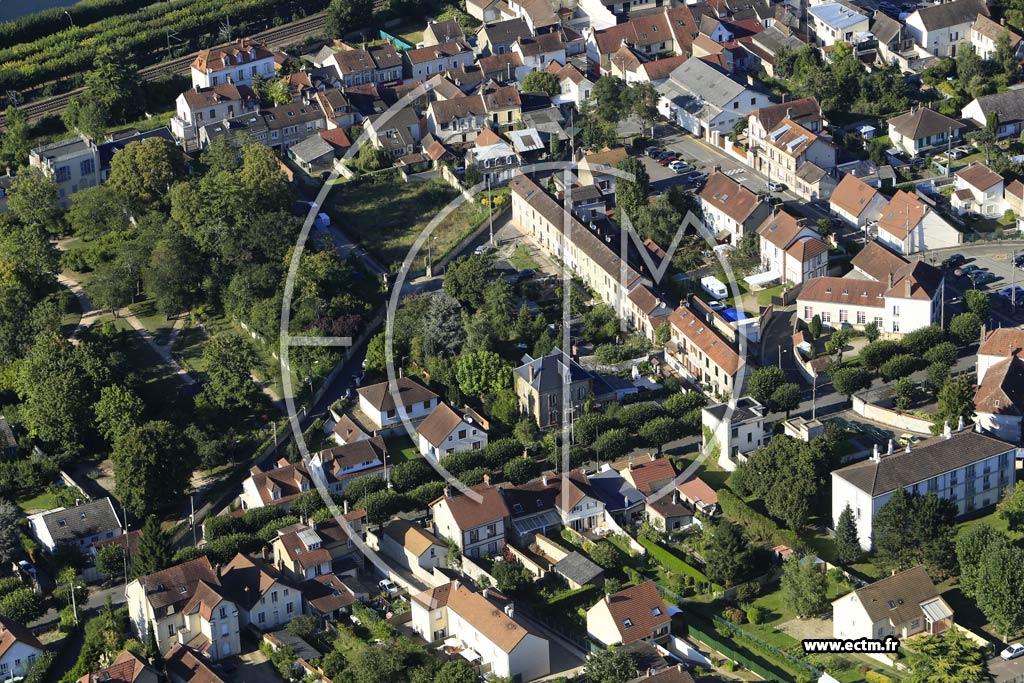 Photo arienne de Bonnires-sur-Seine (Quartier de la Rue Marcel Sambat)