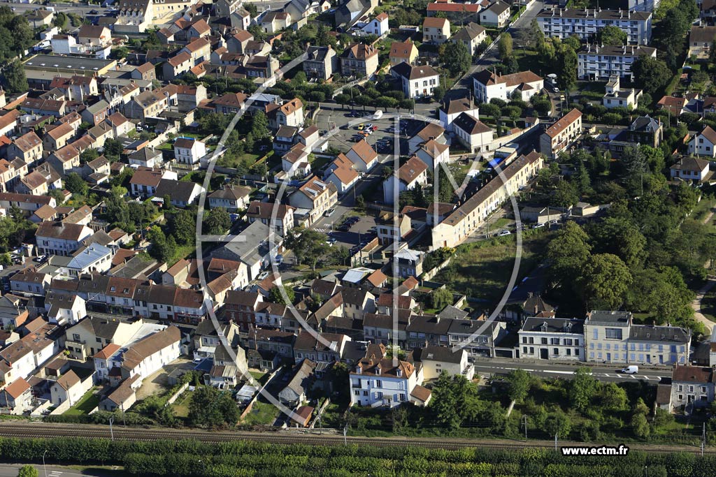 Photo arienne de Bonnires-sur-Seine (Quartier de la Rue Marcel Sambat)