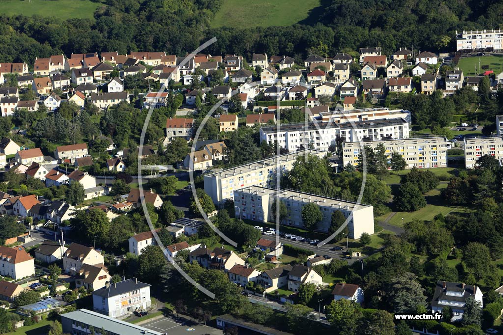 Photo arienne de Bonnires-sur-Seine (Quartier des Rues J. Deschamps et L. Ganbetta)