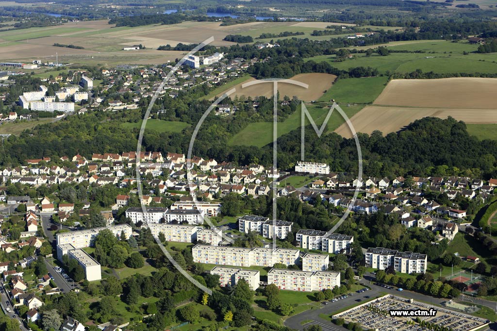 Photo arienne de Bonnires-sur-Seine (Quartier des Rues J. Deschamps et L. Ganbetta)