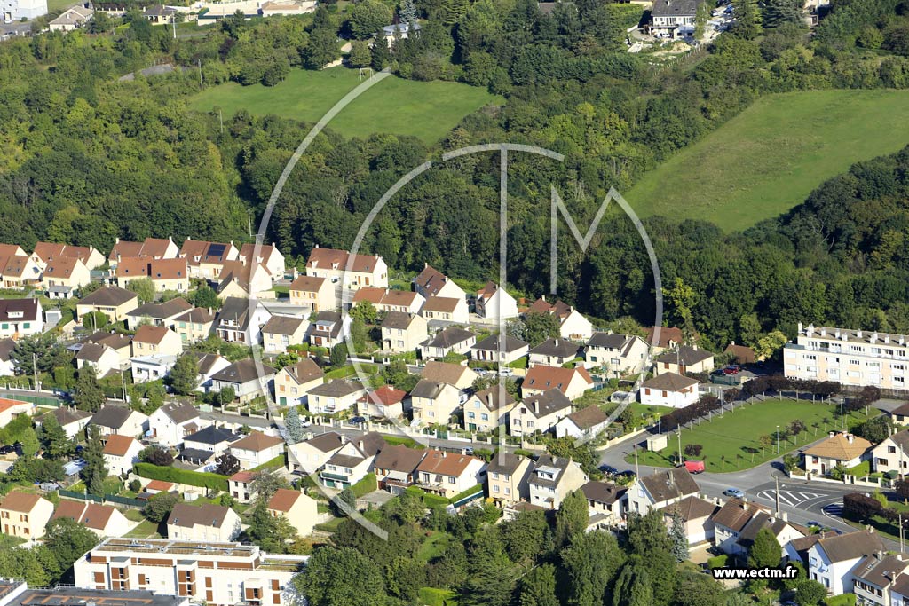 Photo arienne de Bonnires-sur-Seine (Quartier des Rues J. Deschamps et L. Ganbetta)