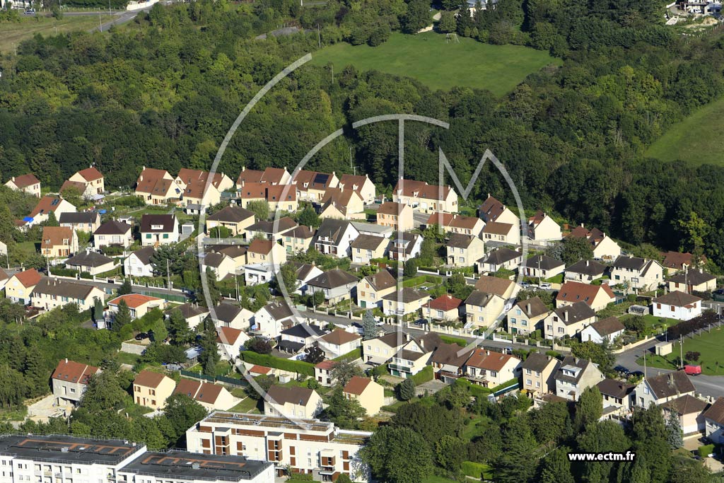 Photo arienne de Bonnires-sur-Seine (Quartier des Rues J. Deschamps et L. Ganbetta)