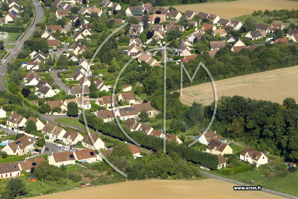 Photo arienne de Bonnires-sur-Seine (Quartier La Croix-du-Mont)