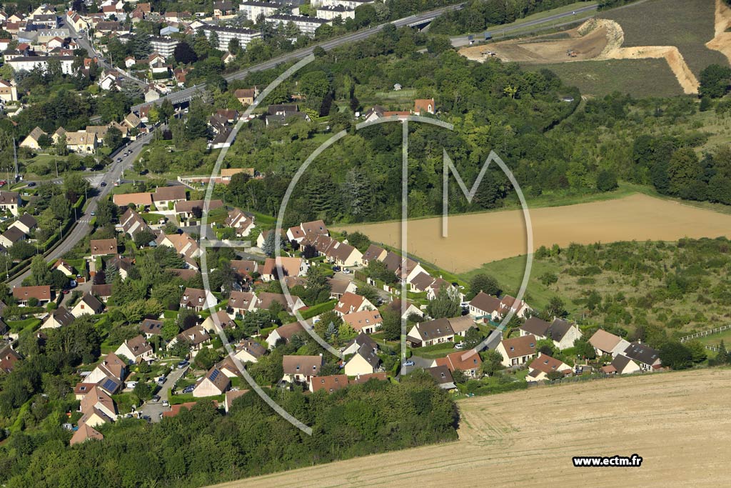 Photo arienne de Bonnires-sur-Seine (Quartier La Croix-du-Mont)