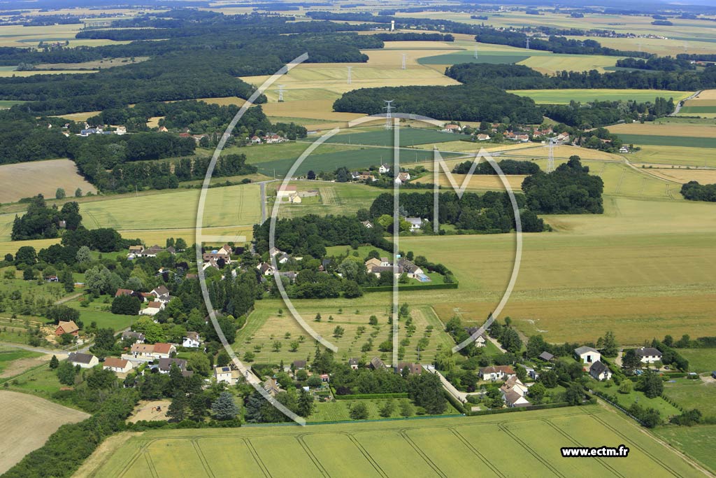 Photo arienne de Brval (la Butorne)