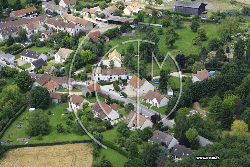 Photo arienne de Flexanville (Franville)