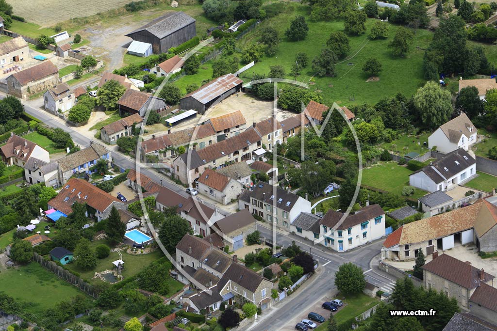 Photo arienne de Flexanville (Franville)