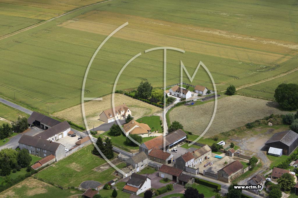 Photo arienne de Flexanville (Franville)