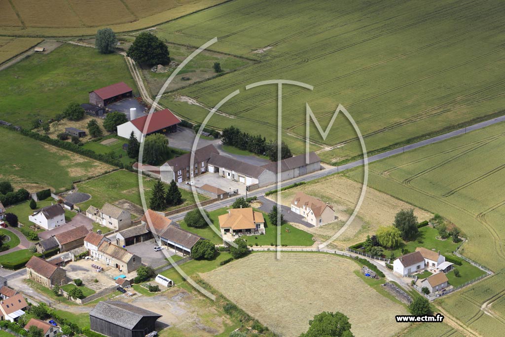 Photo arienne de Flexanville (Franville)