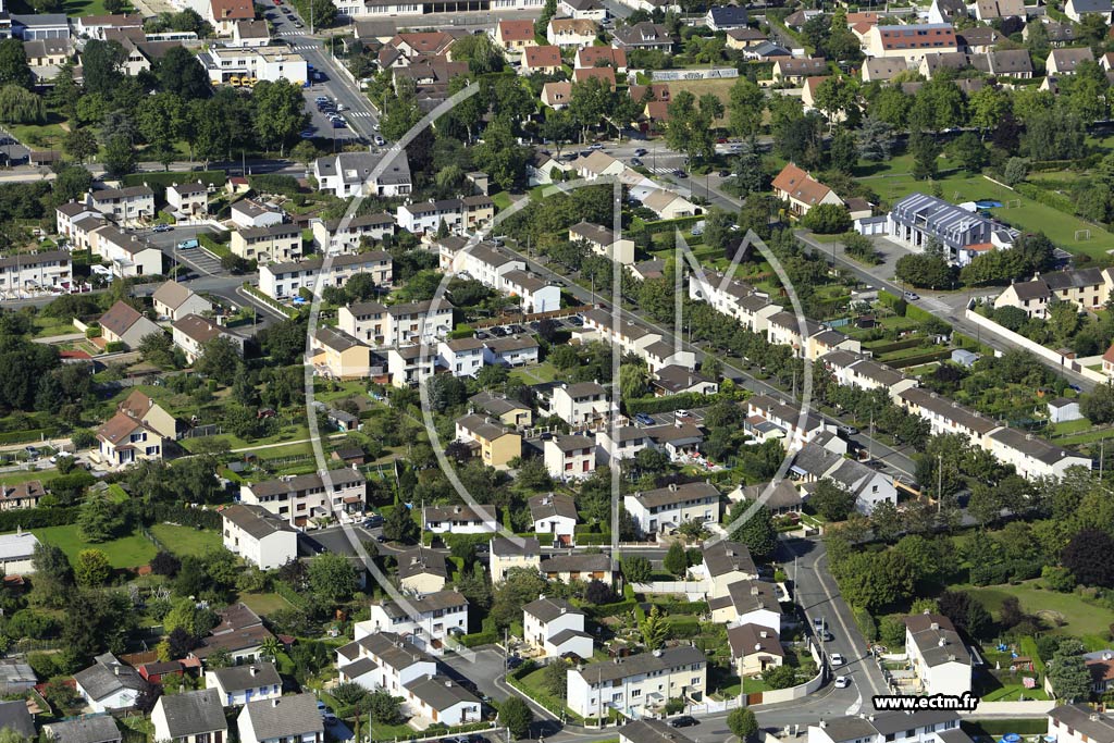 Photo arienne de Gargenville (Quartier de la Rue des Merisiers)