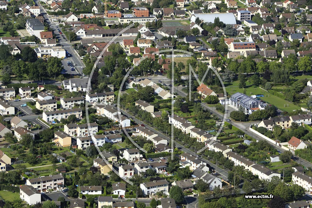 Photo arienne de Gargenville (Quartier de la Rue des Merisiers)