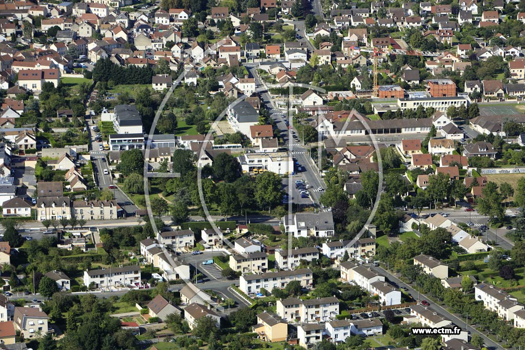 Photo arienne de Gargenville (Quartier de la Rue des Merisiers)