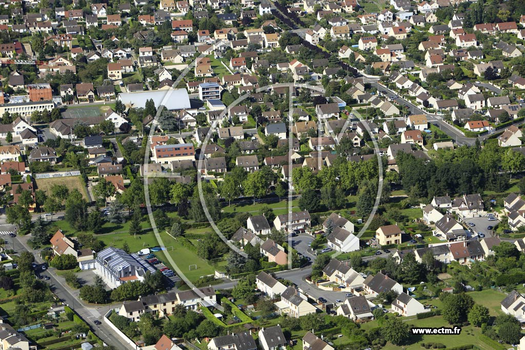 Photo arienne de Gargenville (Quartier de la Rue des Merisiers)