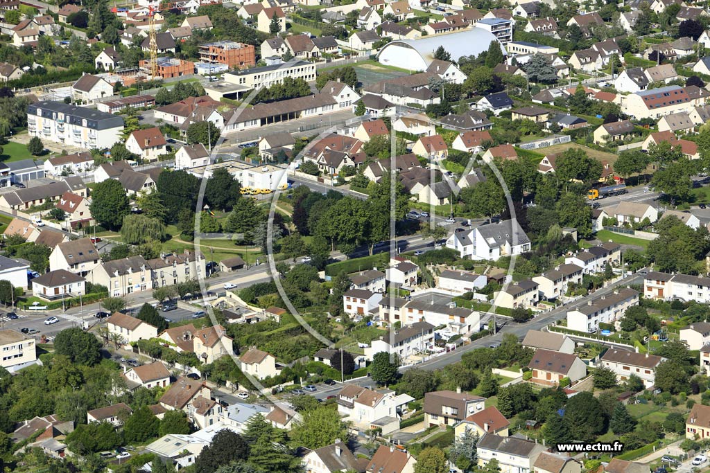Photo arienne de Gargenville (Quartier de la Rue des Merisiers)