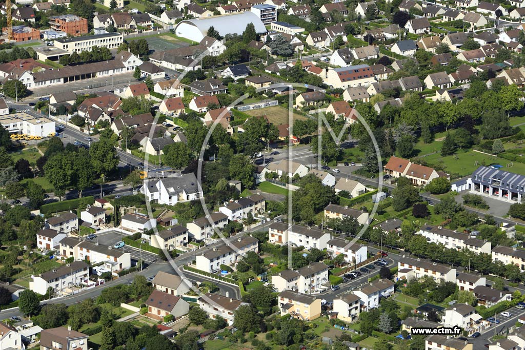 Photo arienne de Gargenville (Quartier de la Rue des Merisiers)