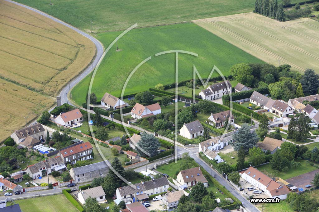 Photo arienne de Jeufosse (La Haie de Branville)