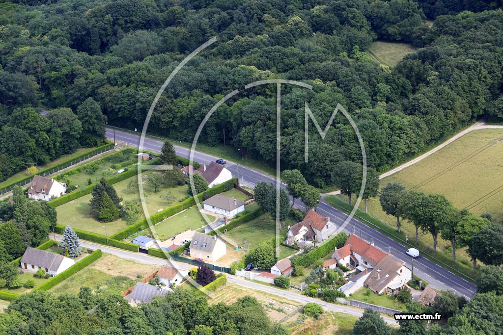 Photo arienne de Jeufosse (La Haie de Branville)
