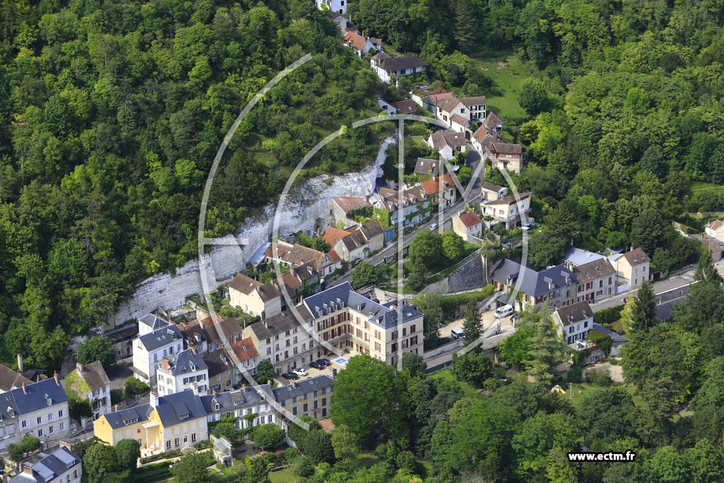 Photo arienne de La Roche-Guyon
