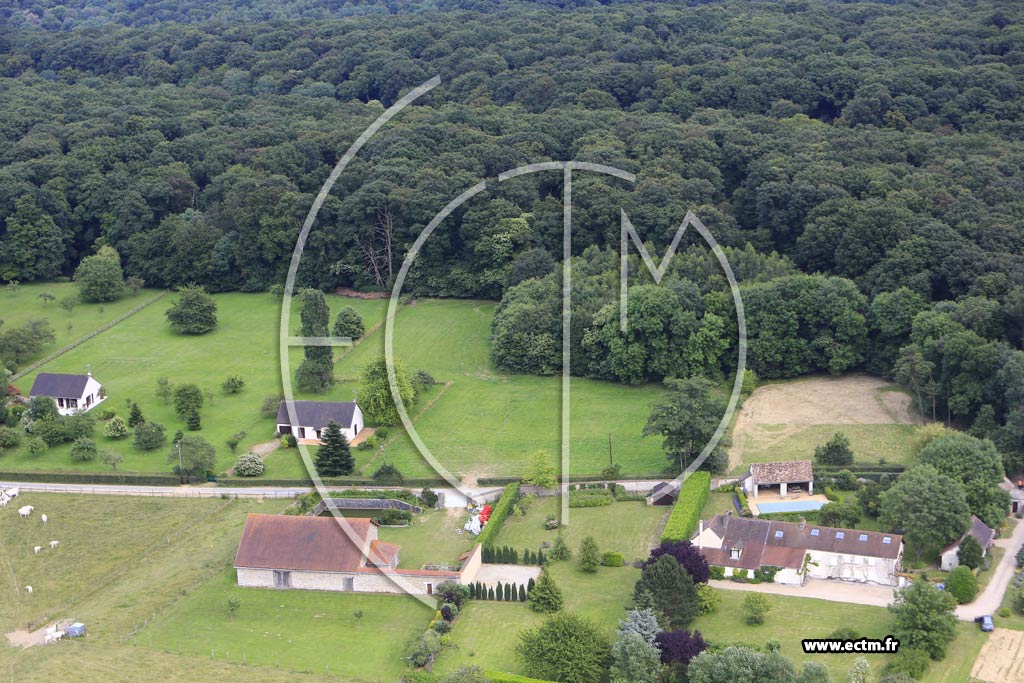 Photo arienne de La Villeneuve-en-Chevrie